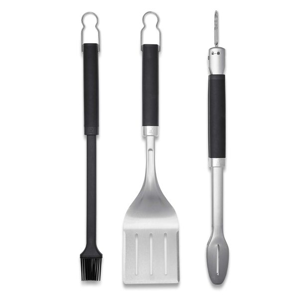 Weber Precision 3-Piece Grilling Tool Set, Stainless Steel - Image 2