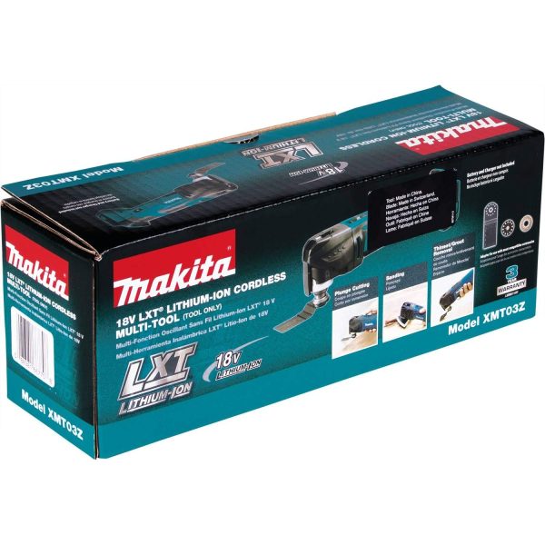 Makita XMT03Z 18V LXT® Lithium-Ion Cordless Multi-Tool, Tool Only - Image 2