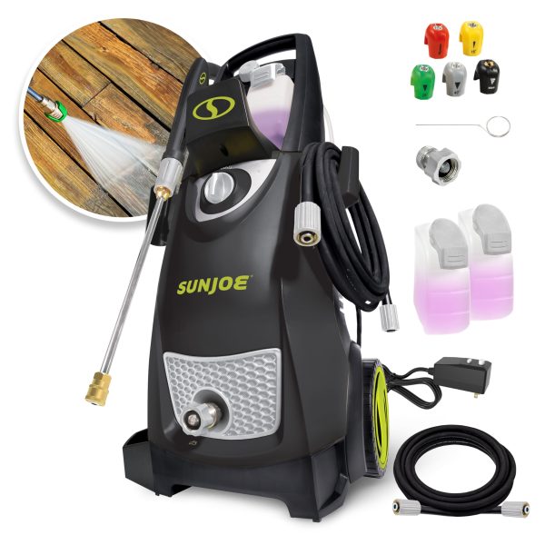 Sun Joe Electric Pressure Power Washer, 2030 PSI, 1.2 GPM, Dual Soap Tanks, SPX3000, Black - Image 2