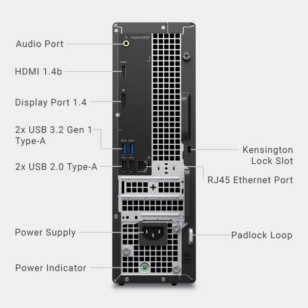 Dell Inspiron 3030 Desktop - Intel Core i7-14700 Processor, 16GB DDR5 RAM, 1TB SSD, Intel UHD 770 Graphics, Windows 11 Pro, Onsite & Migrate Service - Mist Blue - Image 2