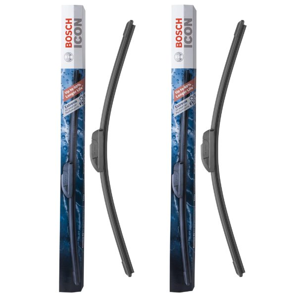 BOSCH 24A24A ICON Beam Wiper Blades - Driver and Passenger Side - Set of 2 Blades (24A & 24A) - Image 2