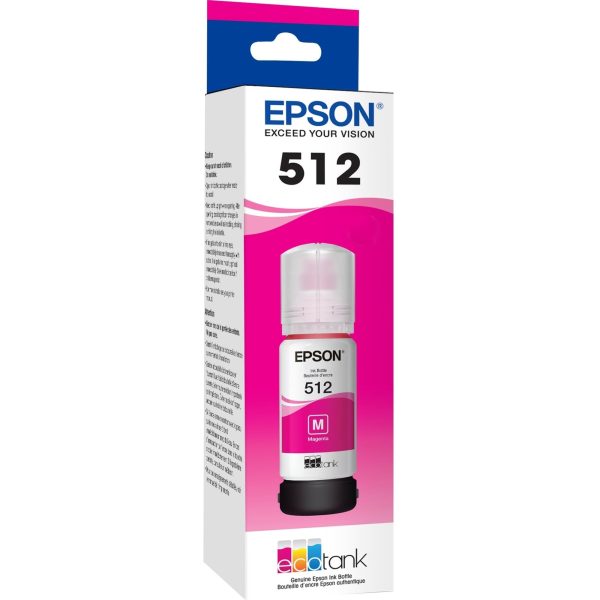 EPSON 512 EcoTank Ink Ultra-high Capacity Bottle Magenta (T512320-S) Works with EcoTank ET-7700, ET-7750 - Image 2