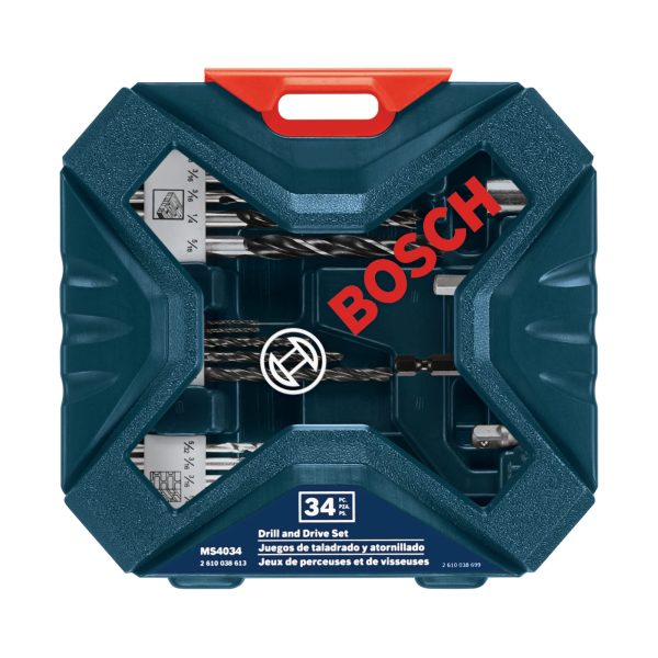 BOSCH MS4091 91-Piece Drilling and Driving Mixed Set with Included Case for Applications in Wood, Metal, Masonry