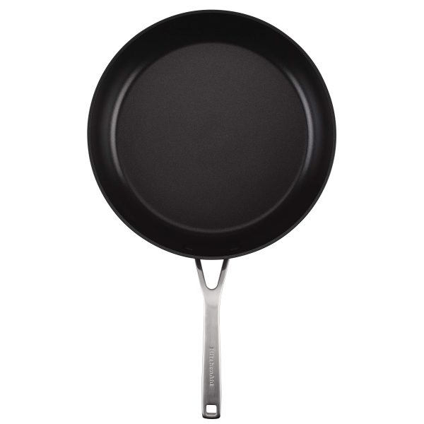 KitchenAid Hard Anodized Induction Nonstick Fry Pan/Skillet with Lid, 10 Inch, Matte Black - Image 3