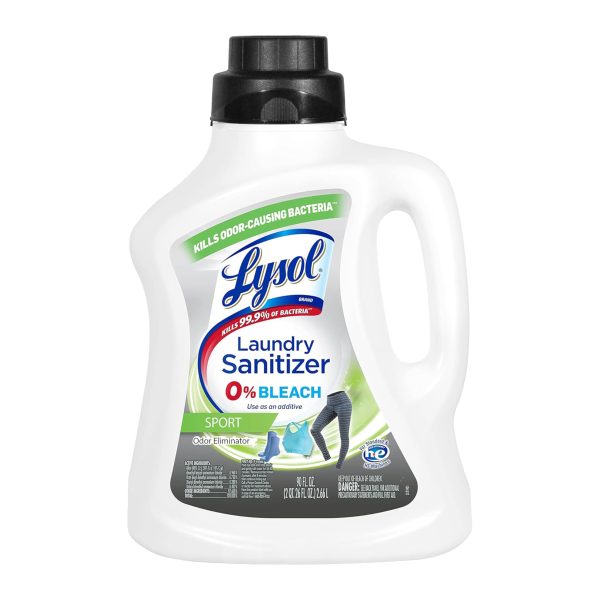 Lysol Disinfectant Laundry Sanitizer & Scent Booster, Laundry Detergent Additive, Color Safe Bleach Alternative, Laundry Odor Eliminator, Kills Bacteria & Viruses, Crisp Linen Scent, 90 Fl Oz